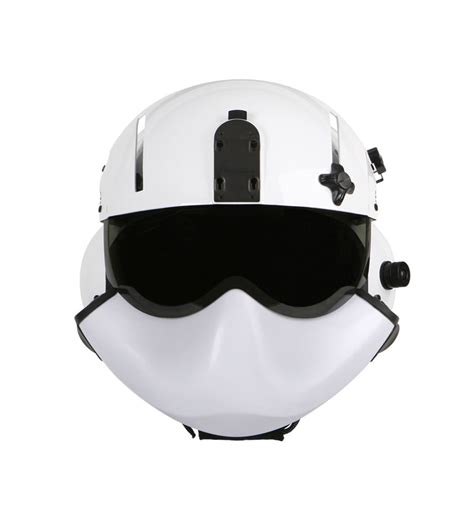 helicopter helmet with maxillofacial shield.